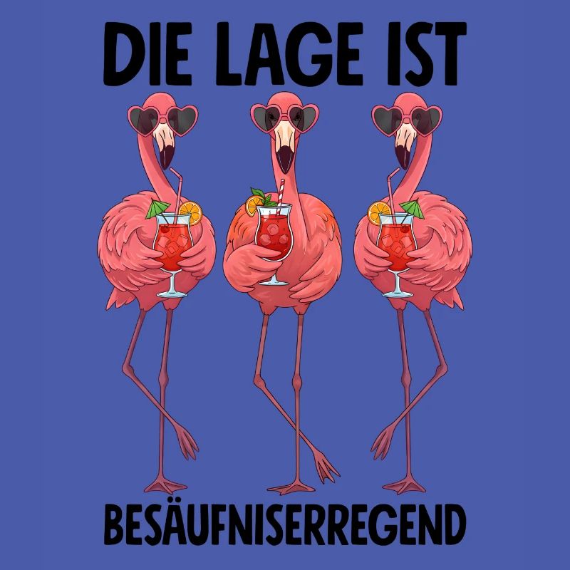 The location is drunken with flamingos