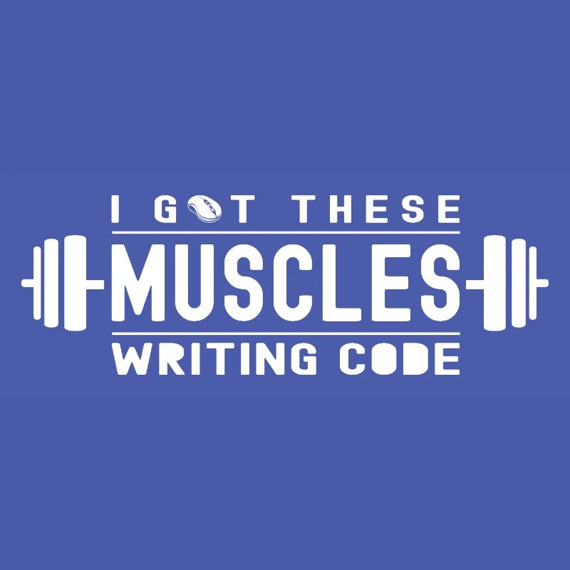 J’ai ces muscles qui écrivent du code pour geek et nerd