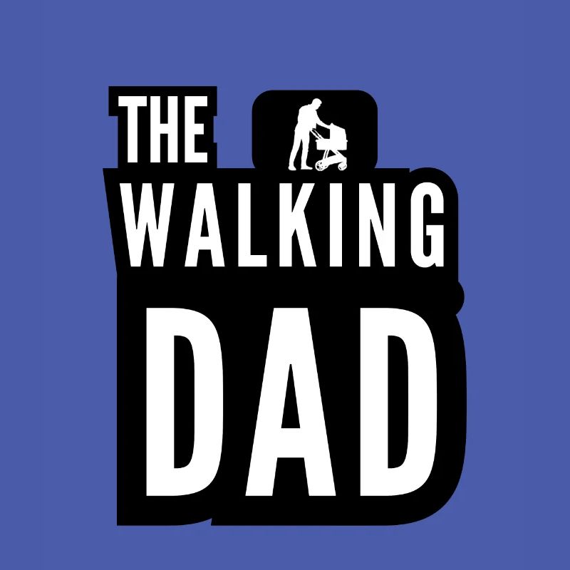 La poussette Walking Dad Daddy Blanc Noir