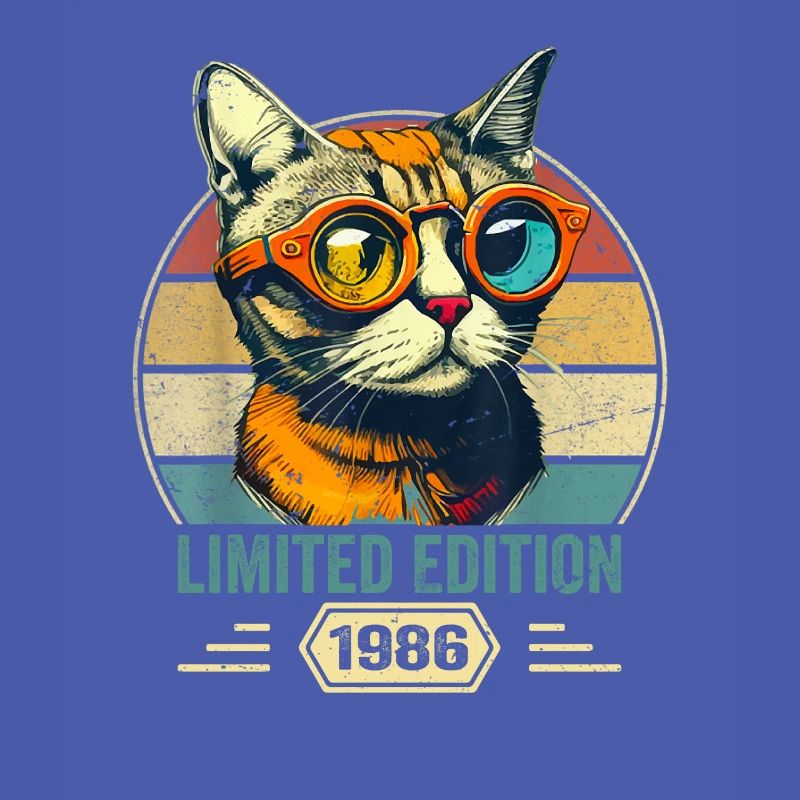 Awesome since 1986 Katze Geburtstag Geschenk