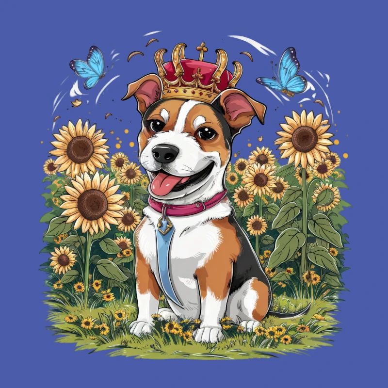American Staffordshire Terrier avec couronne