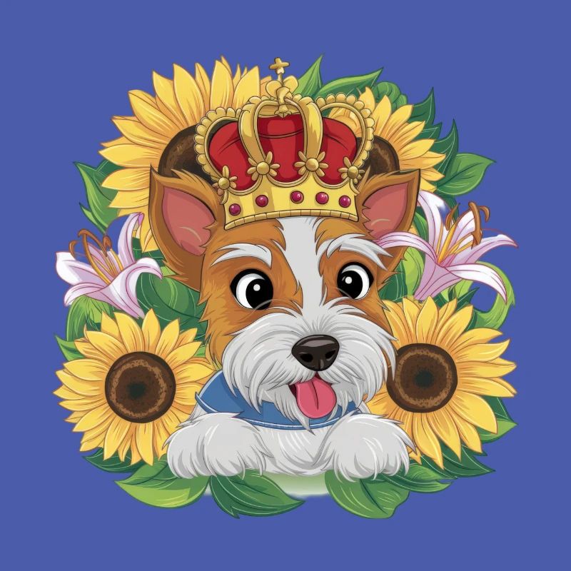 Conception de dessin animé mignon avec Norfolk Terrier