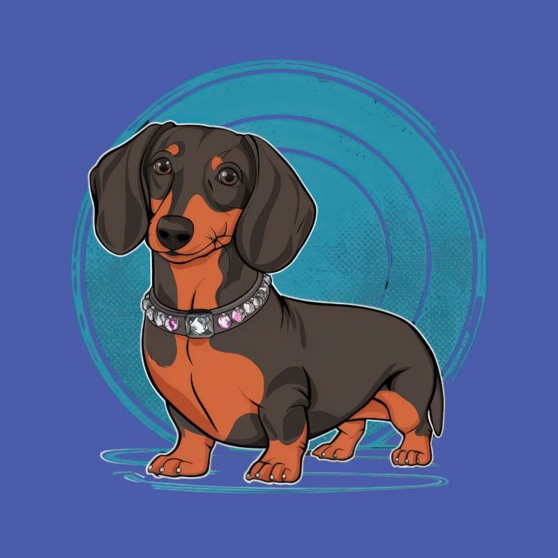 Cooler Cartoon Dackel