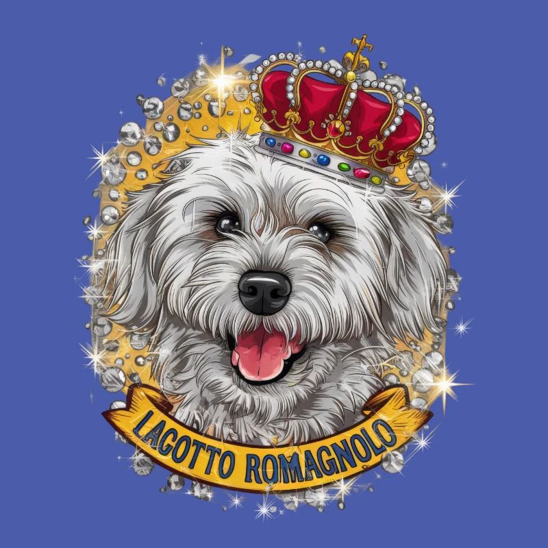 Lagotto Romagnolo with crown