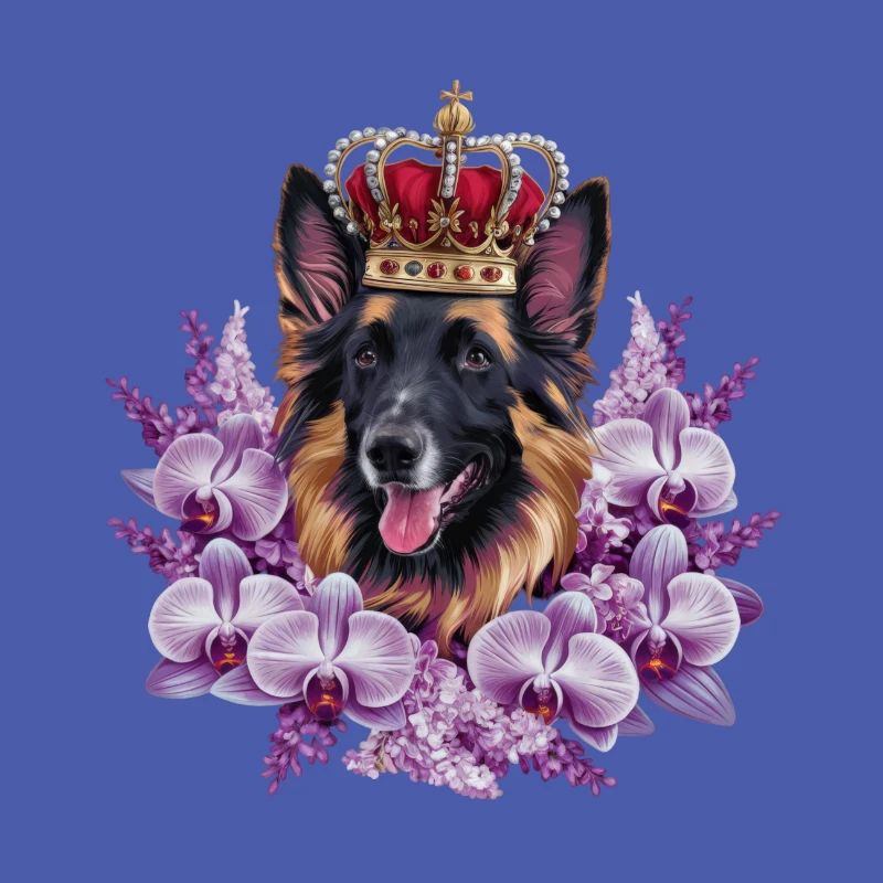 Berger Belge avec Couronne, Lilas