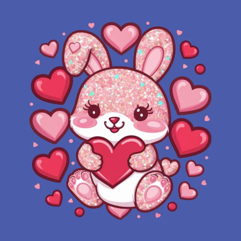 Lapin Kawaii dans le style dessin animé