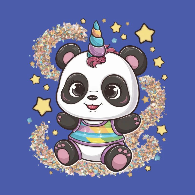 Niedliches Einhorn Panda