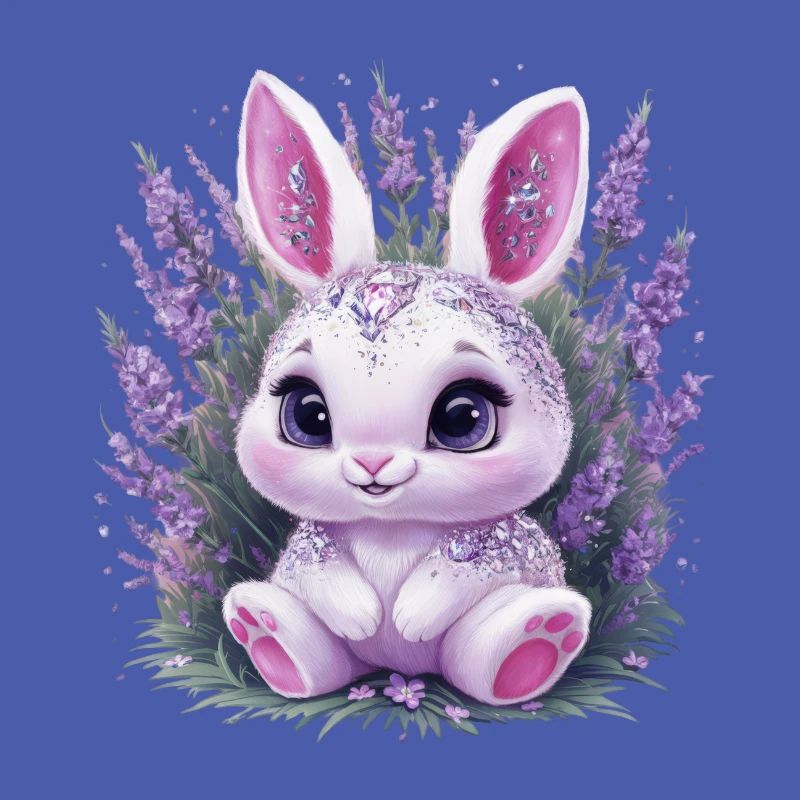 Lapin Kawaii à la Lavande