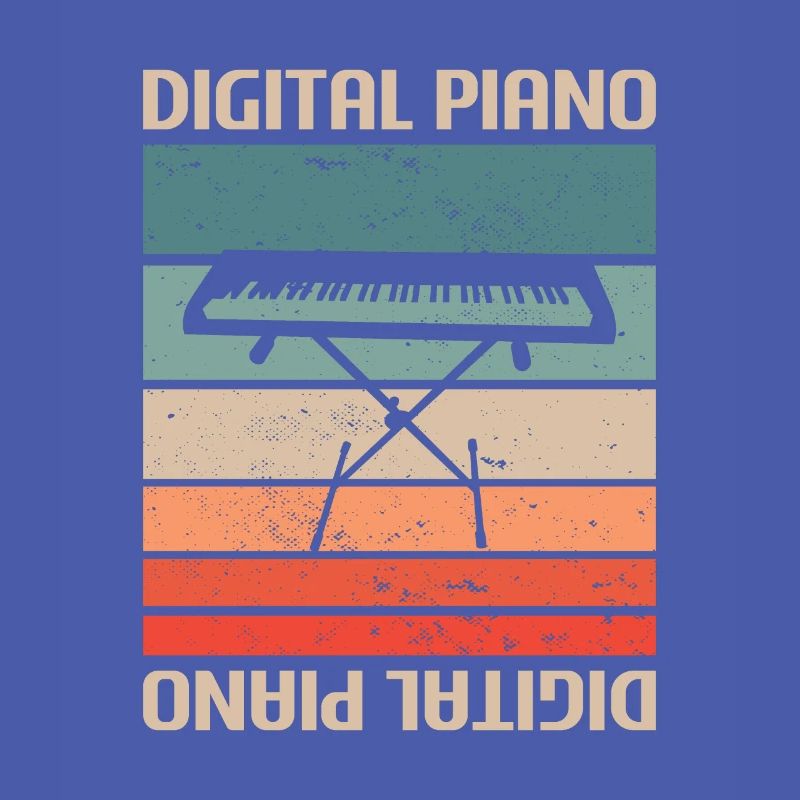 Retro Vintage Classic Digital Piano Instrument