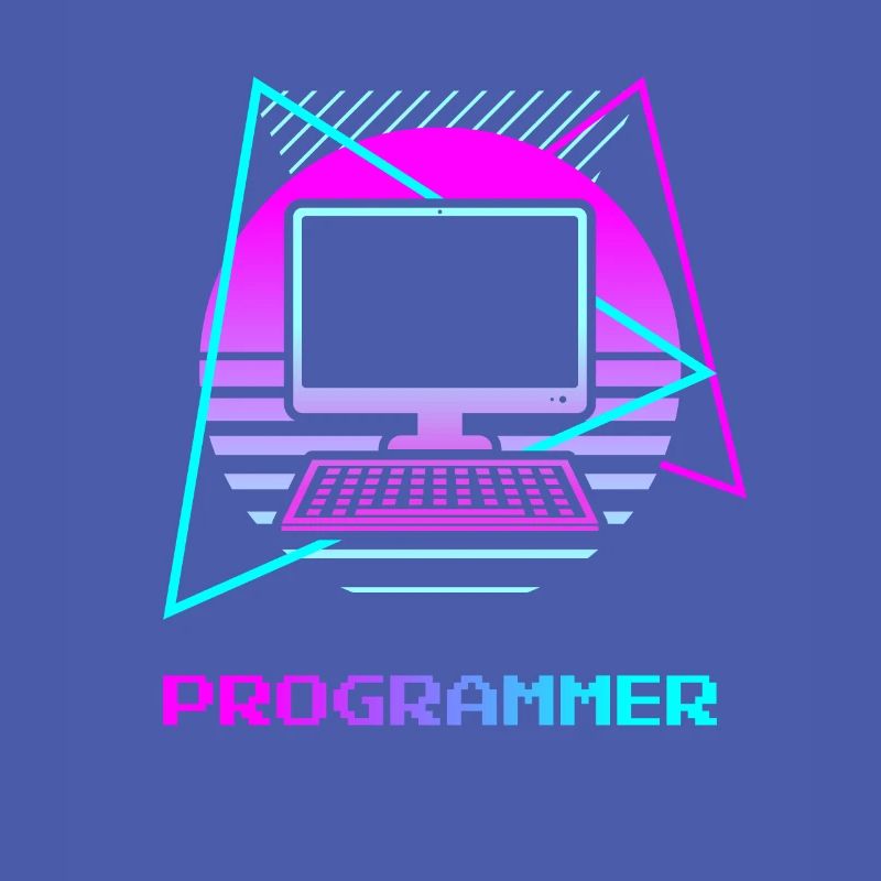 Retro Programmer Computer Programming