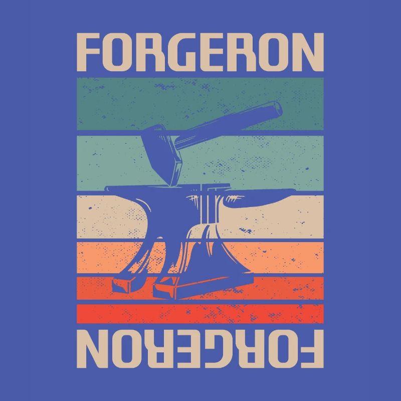 Retro Vintage Forgeron Forge