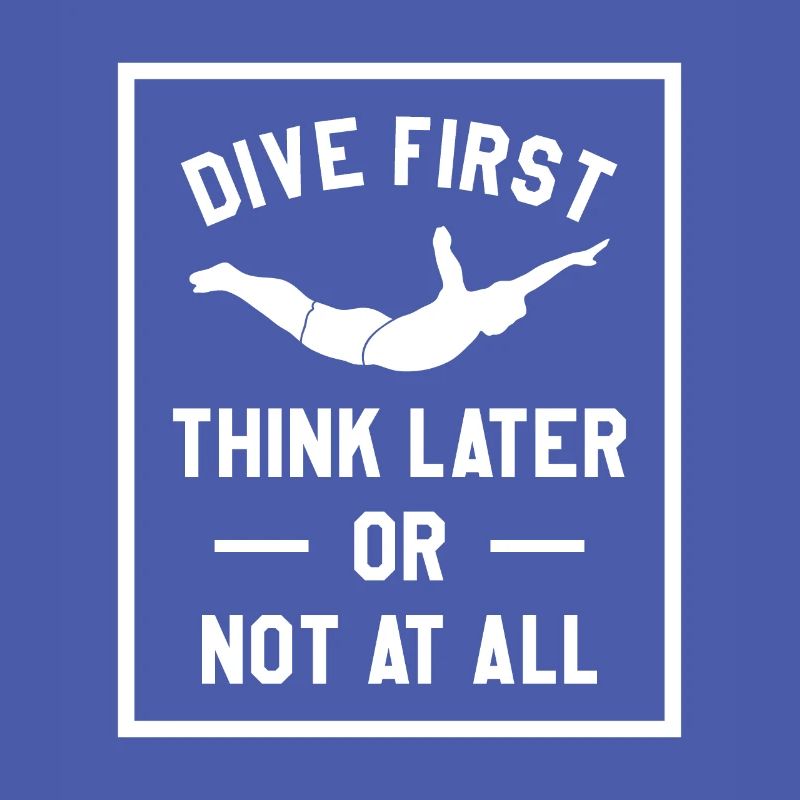 Erst tauchen, später denken oder gar nicht Klippenspringen