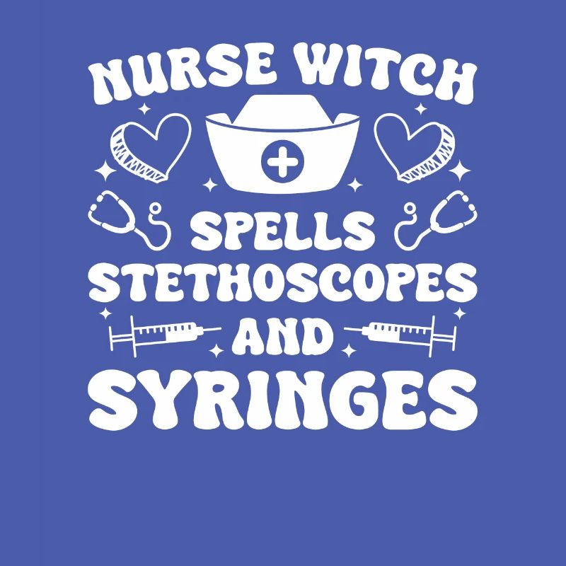 Nurse Witch Spells Stethoscopes And Syringes