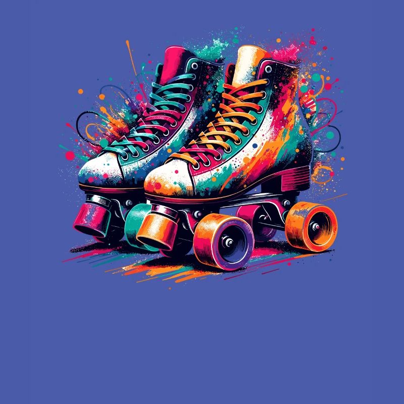 Colorful Rollerblades Rollerblading Rollerblader