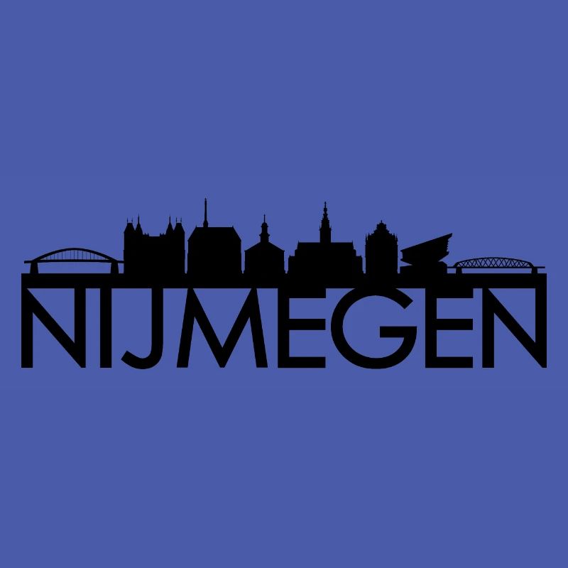 Nijmegen Netherlands skyline gift idea