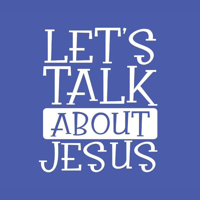 Christlicher Humor Lassen Sie uns über Jesus Christian sprechen