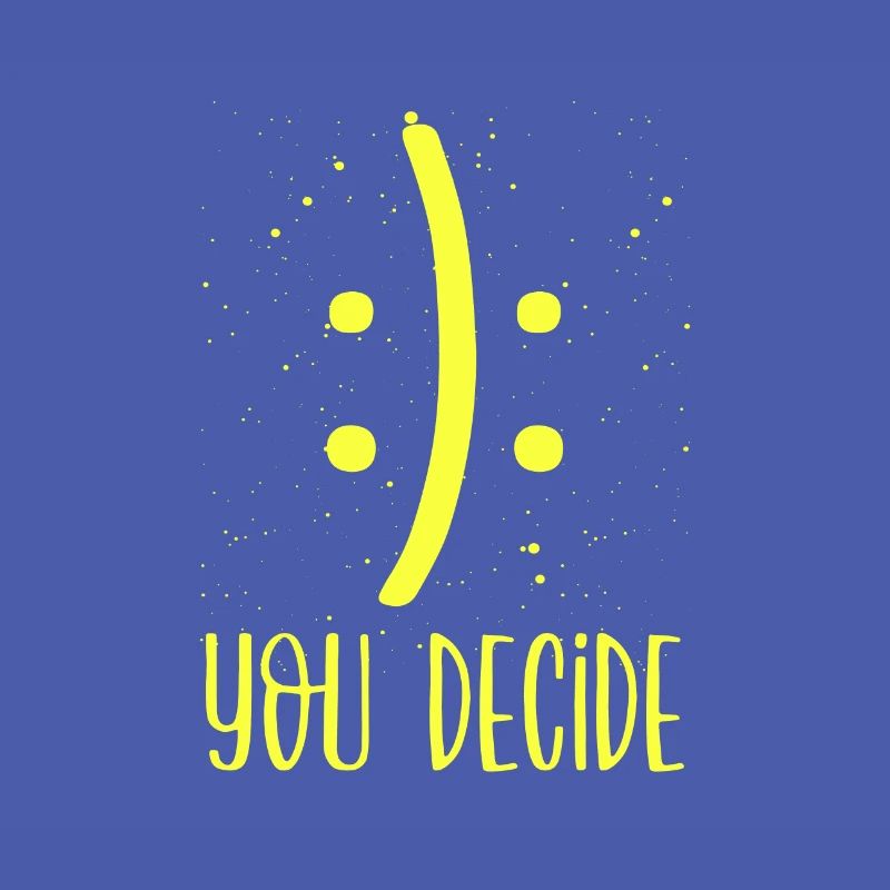 Sarkastisches Lächeln oder Stirnrunzeln Sie entscheiden Sarkasmus Geschenke