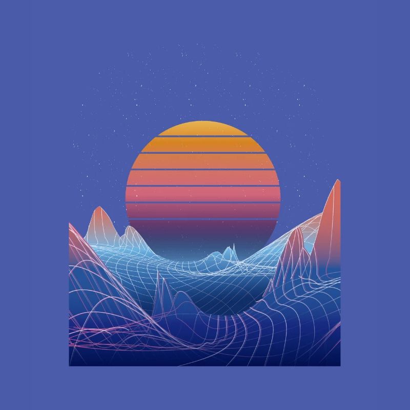 Synthwave Sunset Design