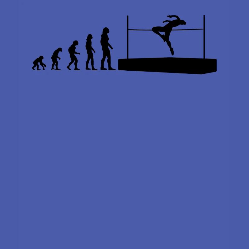 Evolution Hochsprung Athlet Geschenk