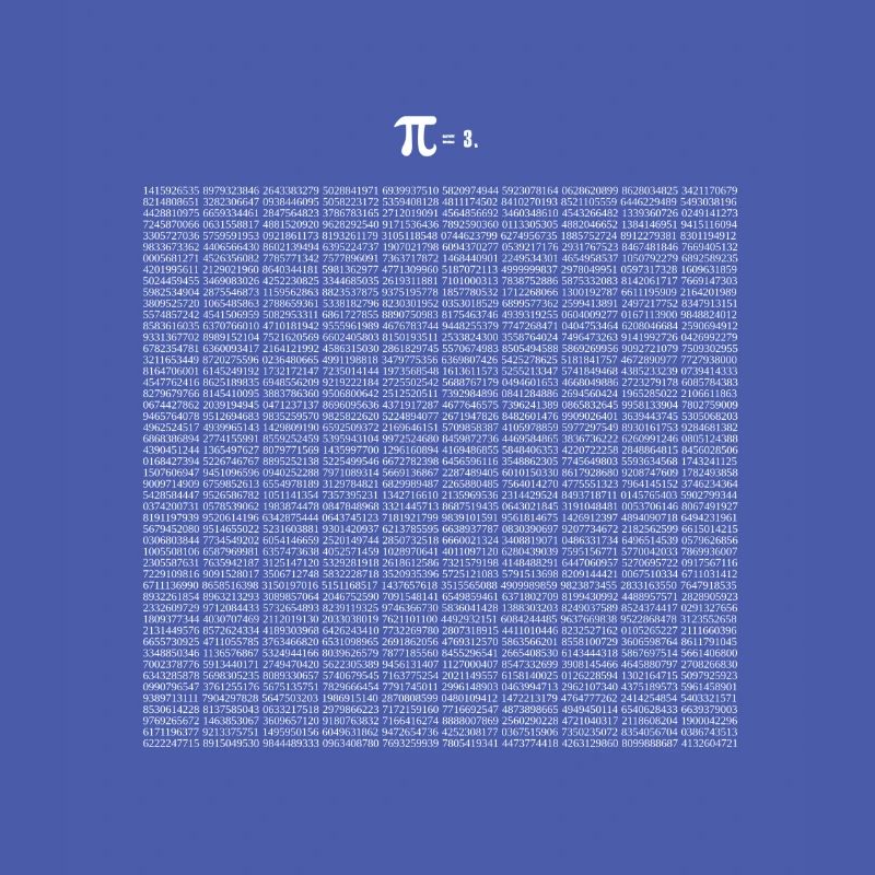 Math Pi 5000 Make Math Geek Gift Idea