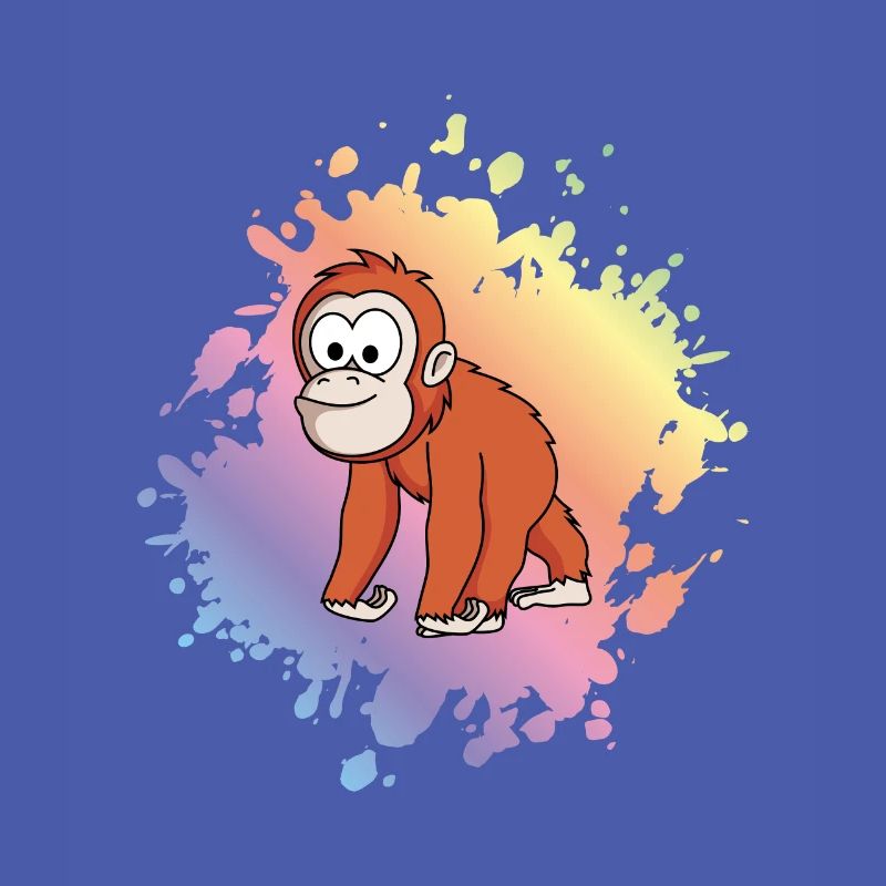 Orangutan monkey comic