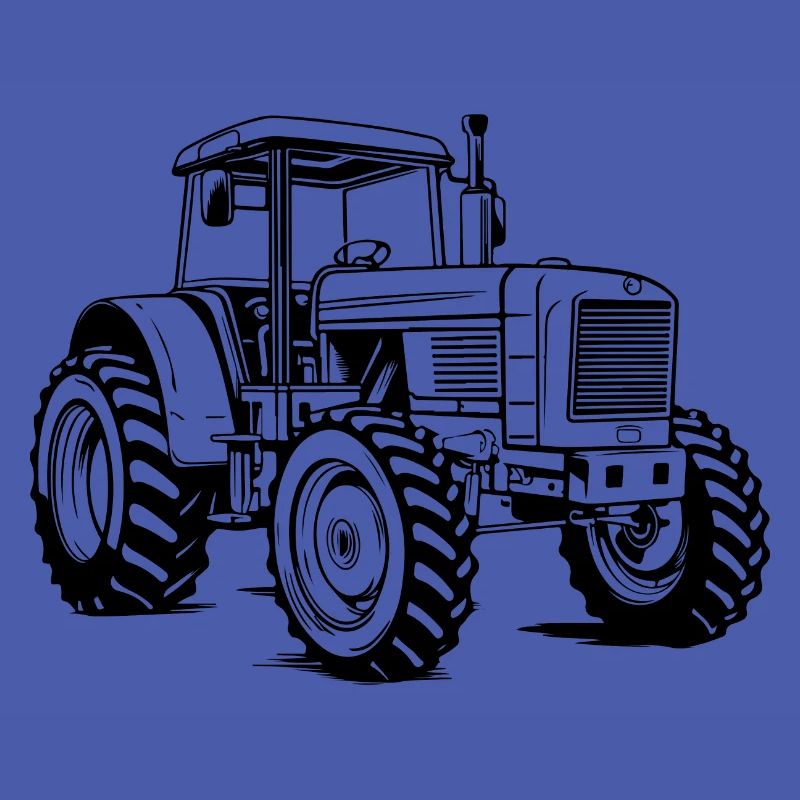 Traktor Symbol Silhouette