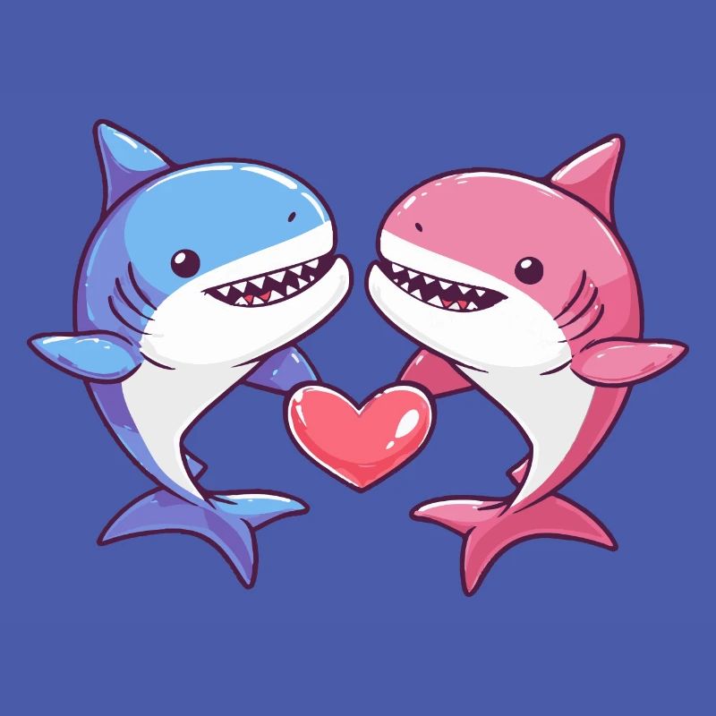 Hai Comic Paar Liebe
