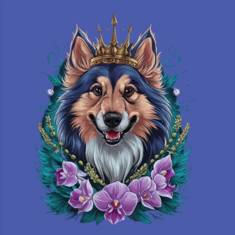 Chien d’élan norvégien dans la conception de bande dessinée