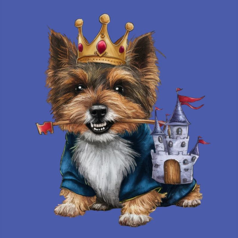 Cute Cairn Terrier with Crown and Lock