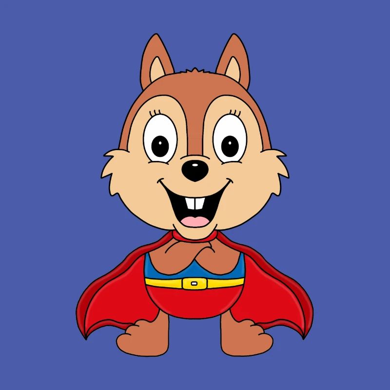 SUPERHELD - EICHHÖRNCHEN - TIER - TIERISCH