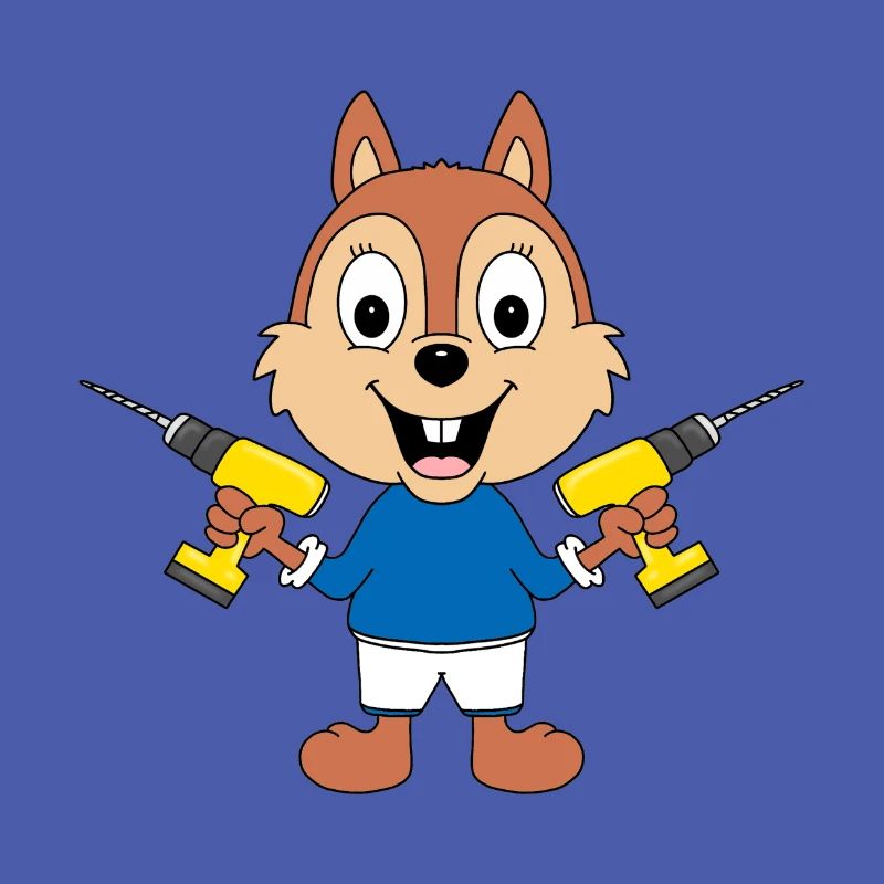 BOHRER - EICHHÖRNCHEN - HANDWERKER