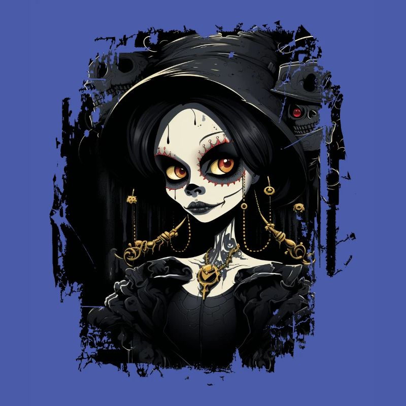 Süßes Gothic-Mädchen