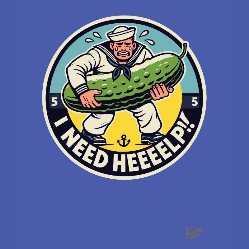 Sweating sailor needs help with the cucumber