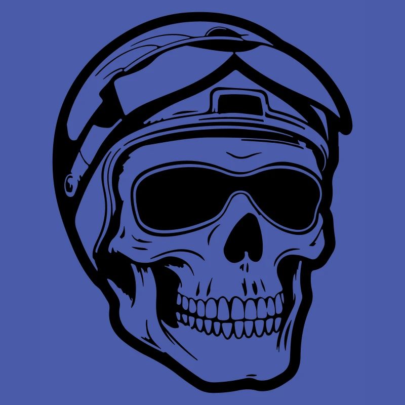 Skelett Biker