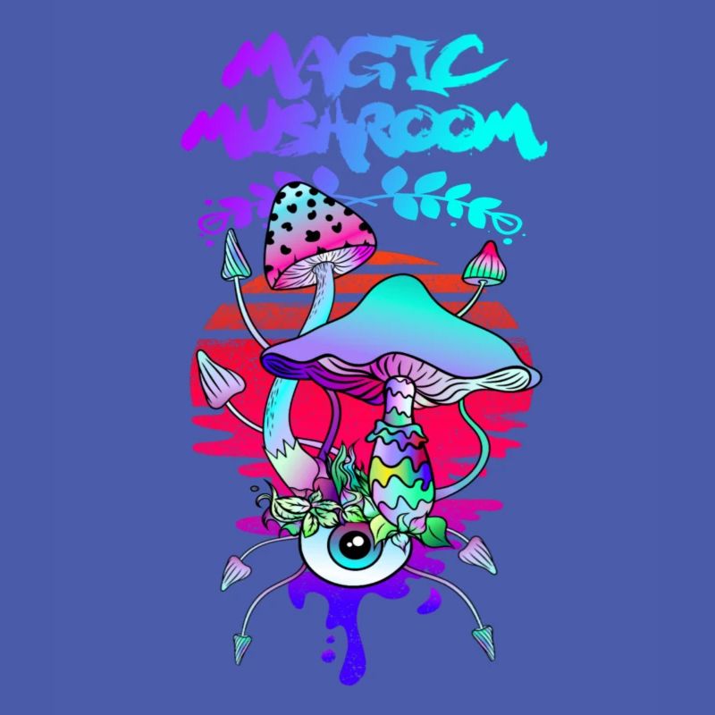 Magic Mushrooms Psychedelic Sunset