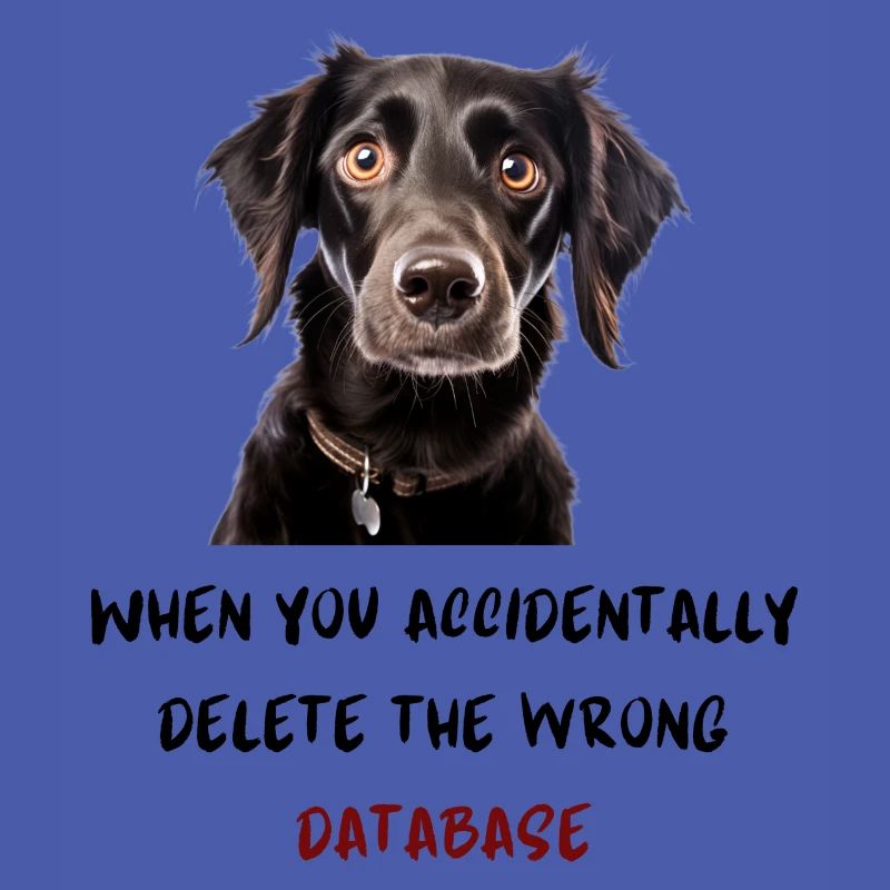 When you accidentally delete the wrong database