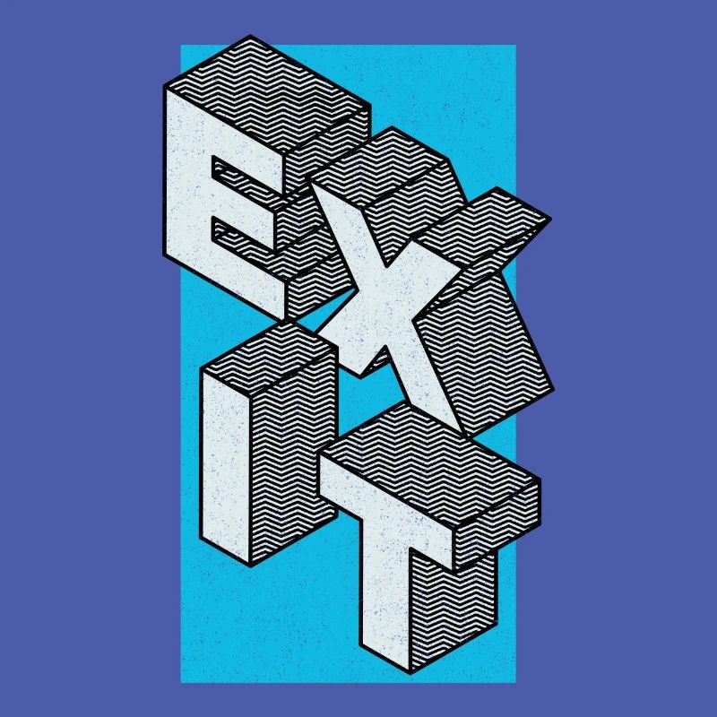 Exit - take the exit in blue