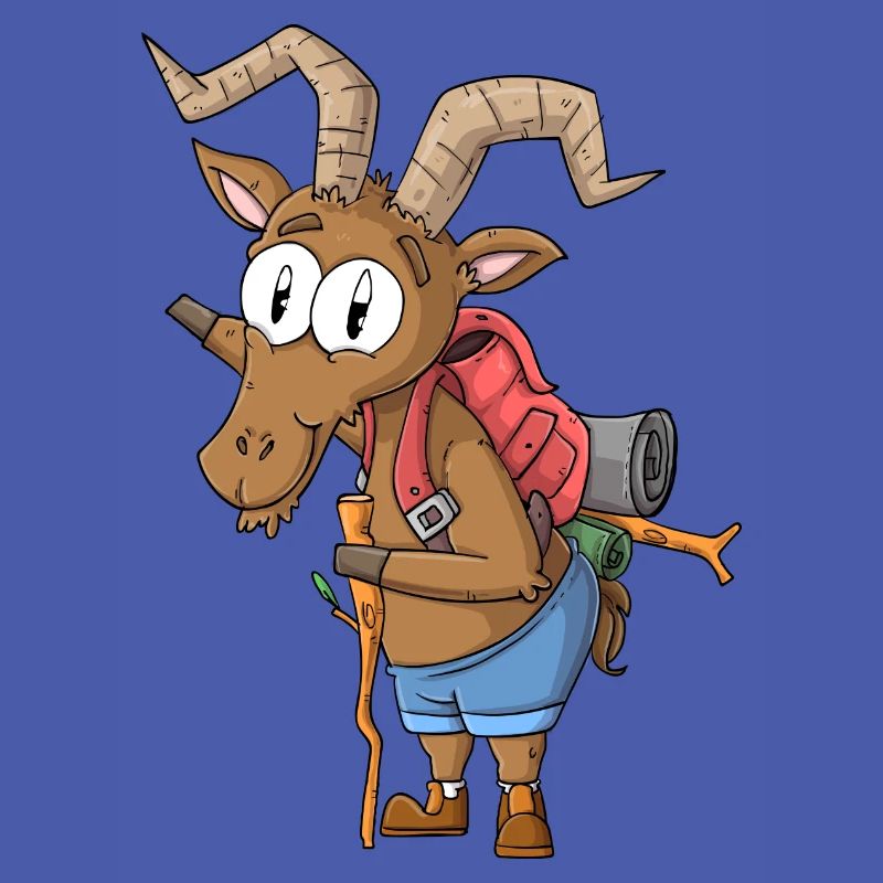 Steinbock Wanderer / Wandernder Steinbock