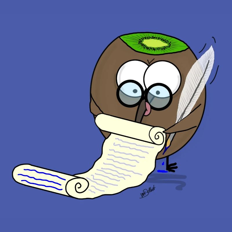 Beaked fruit taking notes, very dignified