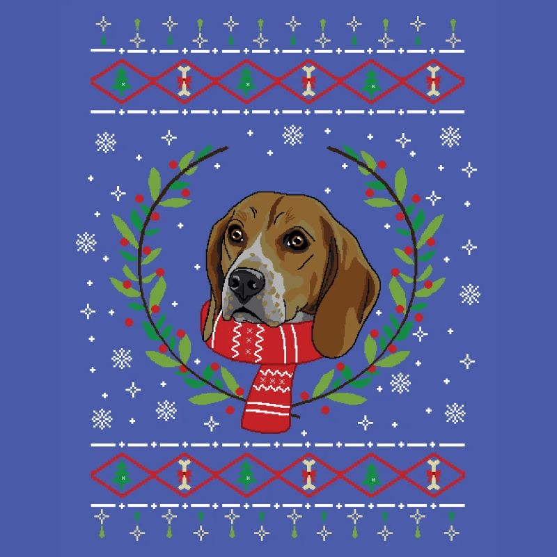Beagle hässlicher Weihnachtspullover Geschenk