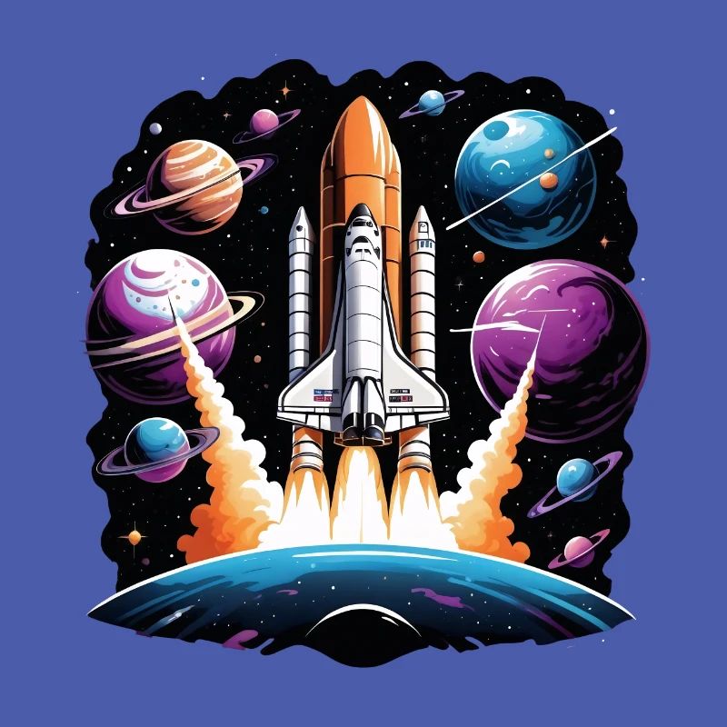 Rocket Astronaut Space Gift SpaceShuttle