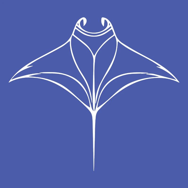 Manta rays in elegant flight