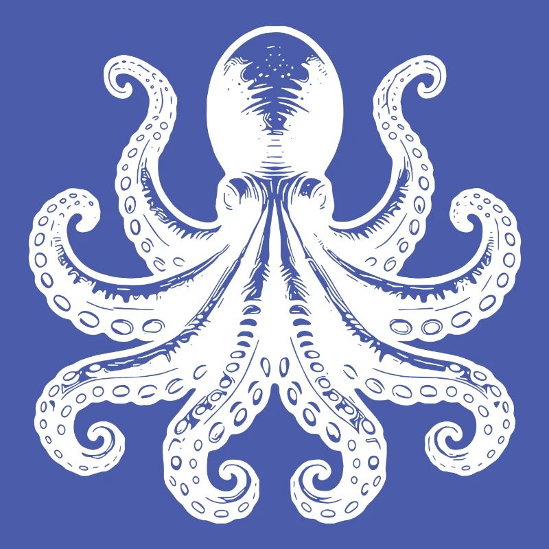 Grim Squid Octopus with Eight Arms
