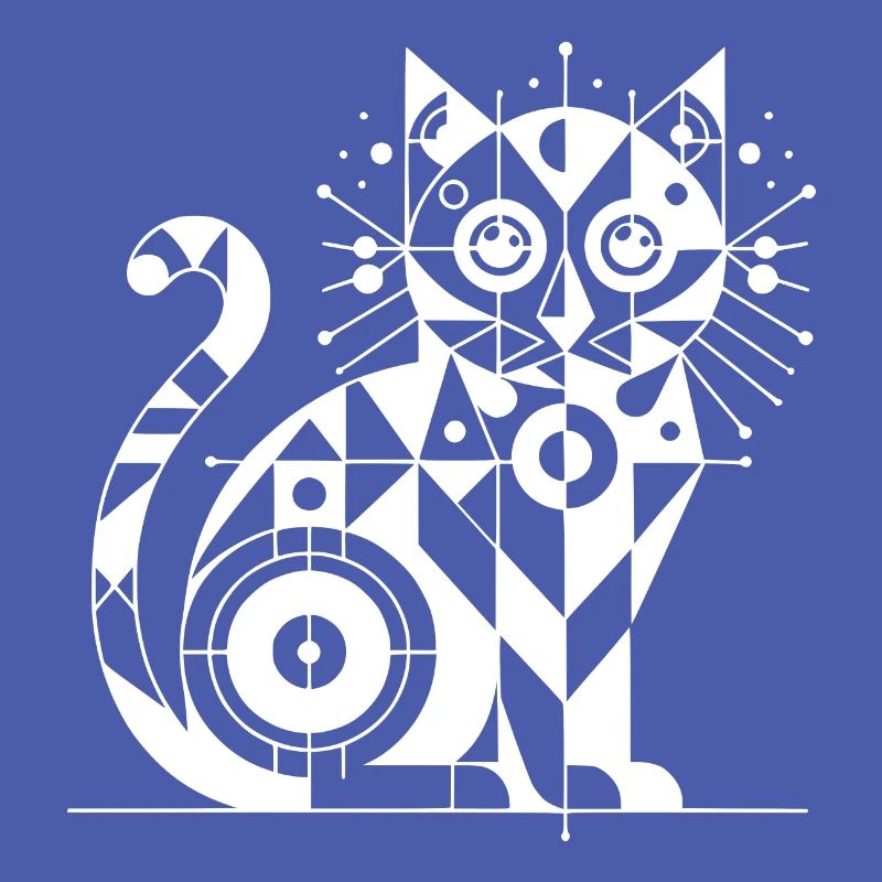 Conception de lignes géométriques de chat