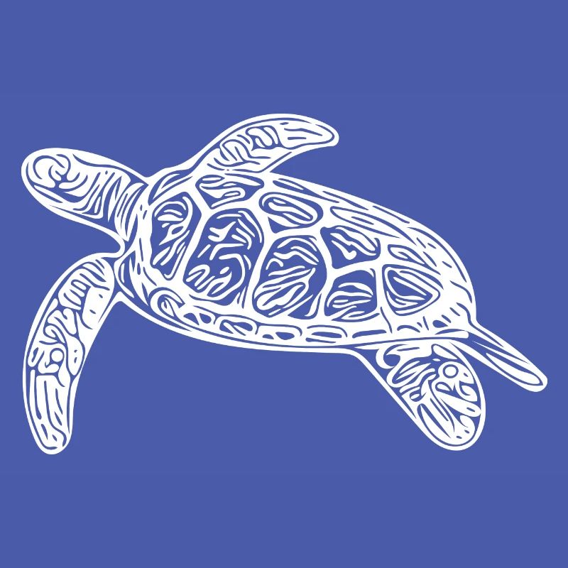 Small floating turtle