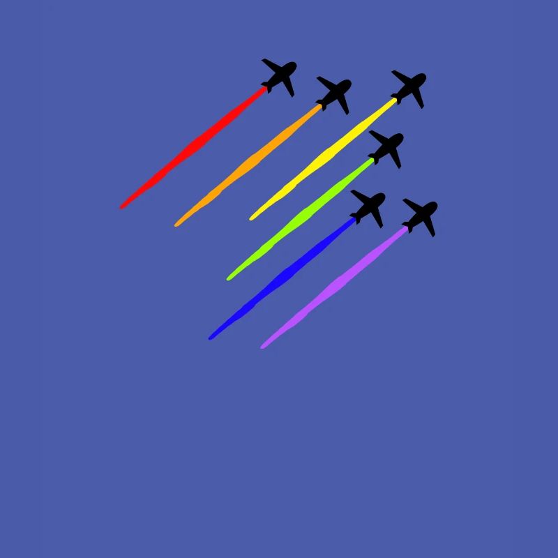 Regenbogen Flugzeug