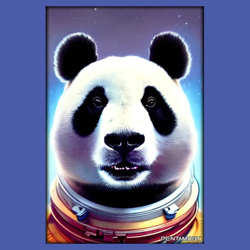 Panda Bear Panda Astronaut Future Sci-Fi Technology