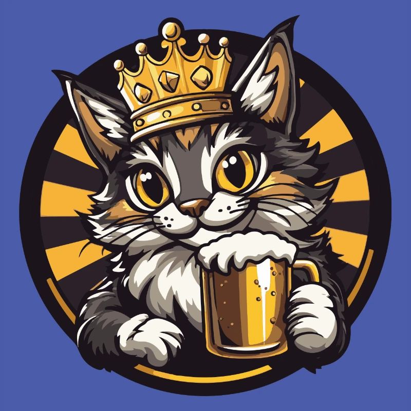 Katze Bier Comic