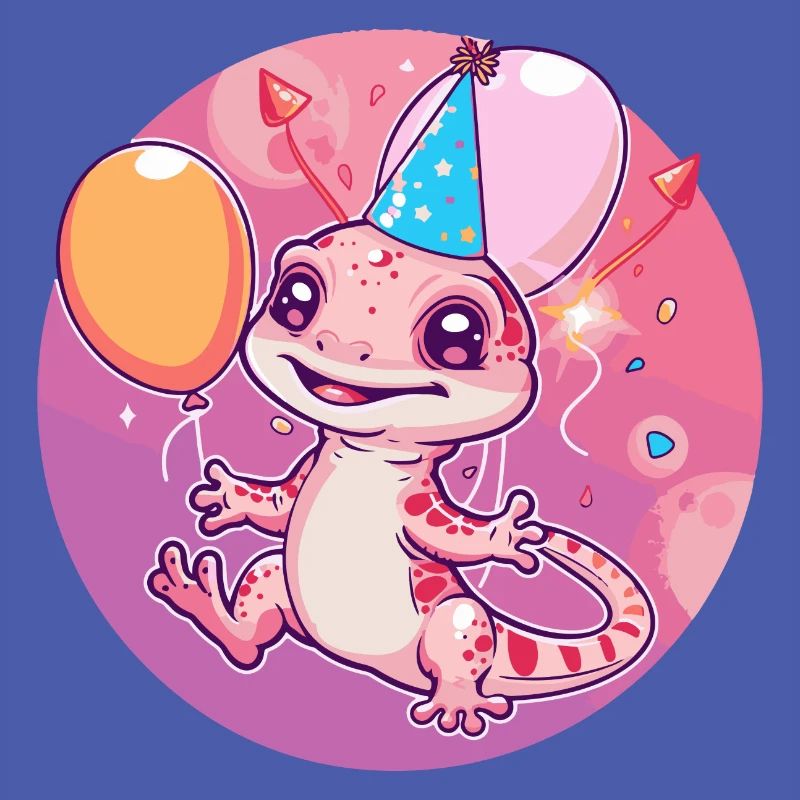 Echse Geburtstag Comic