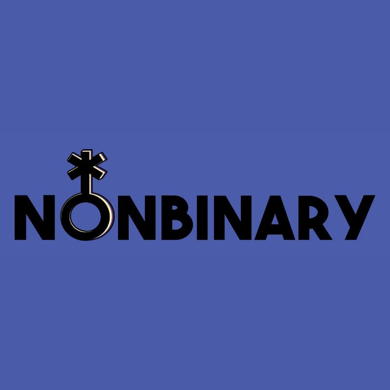 Nonbinary symbol and font Nonbinary nonbinary